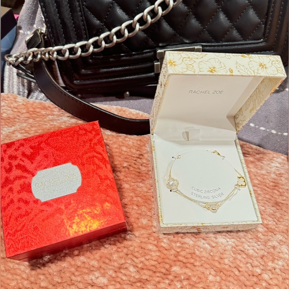 Rachel Zoe | Clover Lead Charm Bracelet NEW - Picture 3 of 4